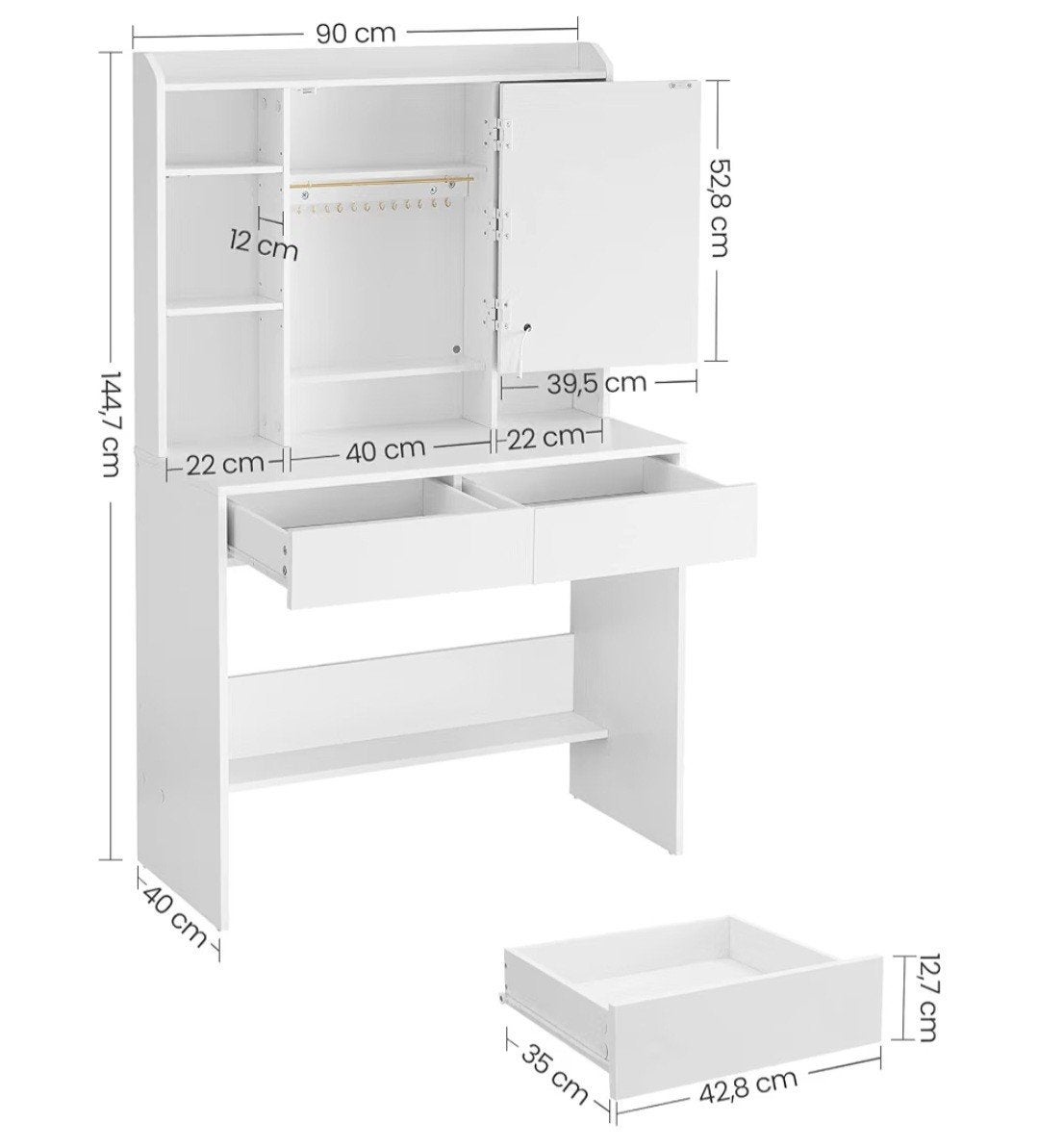 Coiffeuse/meuble maquillage, Maison & Meubles, Tables | Coiffeuses