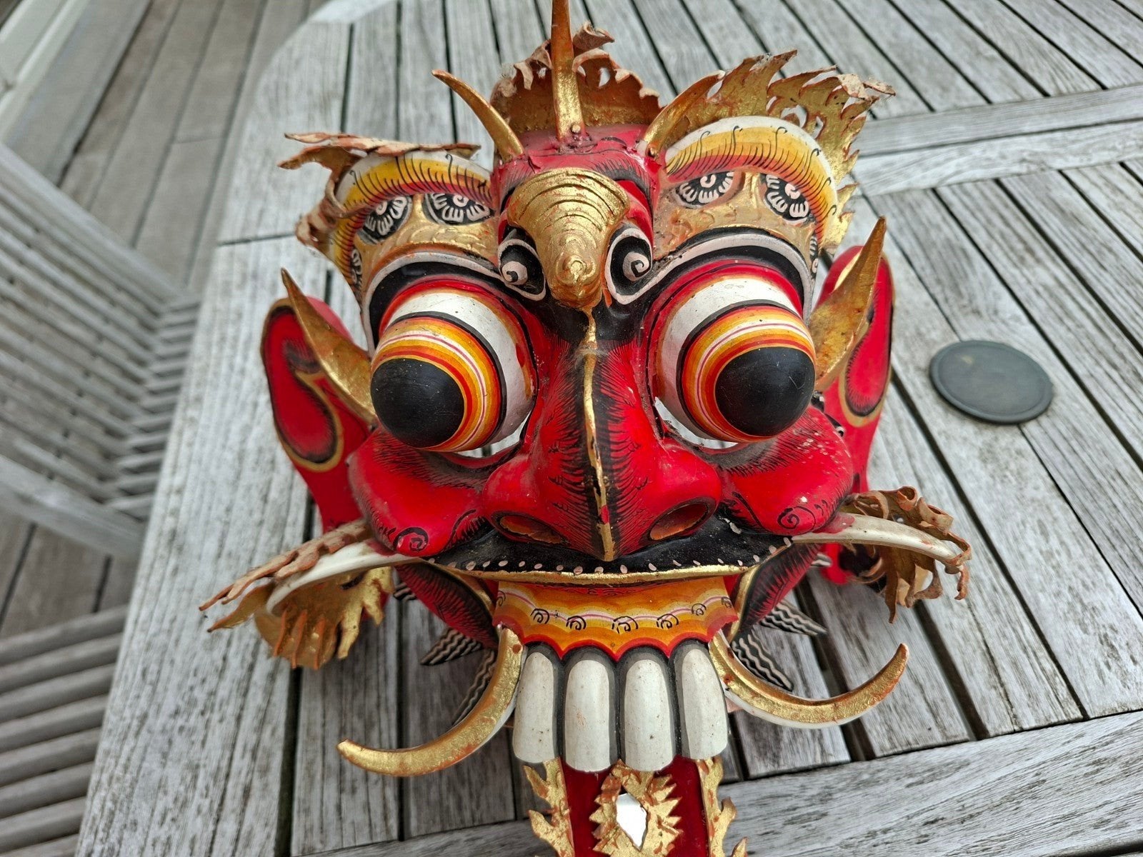 Authentieke Balinese Barong, Ophalen