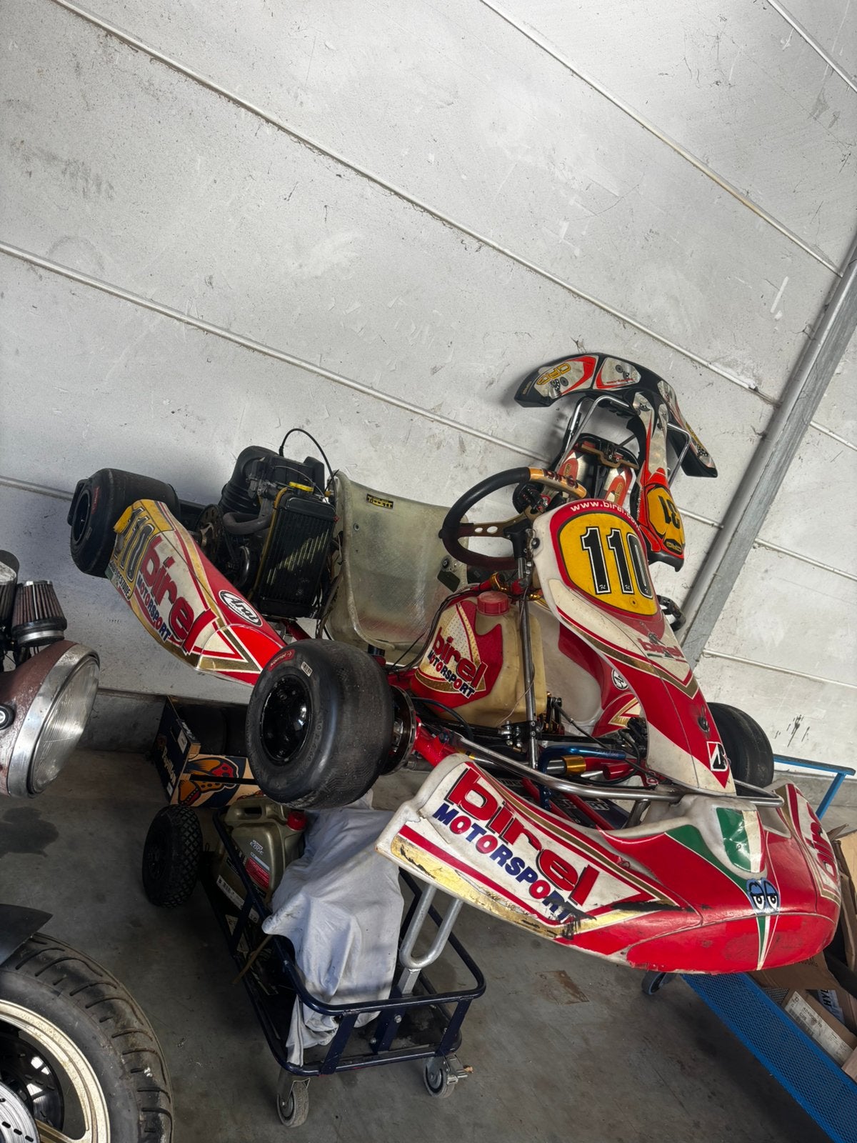 Birel kart / tkm motor, Sports & Fitness, Karting, Comme neuf, Kart, Enlèvement ou Envoi