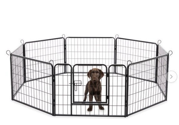 Puppyren - Hondenren - 8 panelen, Animaux & Accessoires, Maisons pour chiens, Neuf, Enlèvement, Moins de 65 cm, Chenil chien