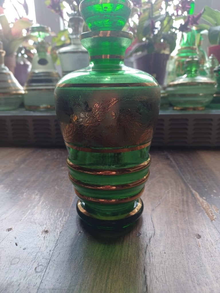 Booms Glas Karaf Vogel Reliëf - De Rupel jaren 50, Antiek en Kunst, Verzenden