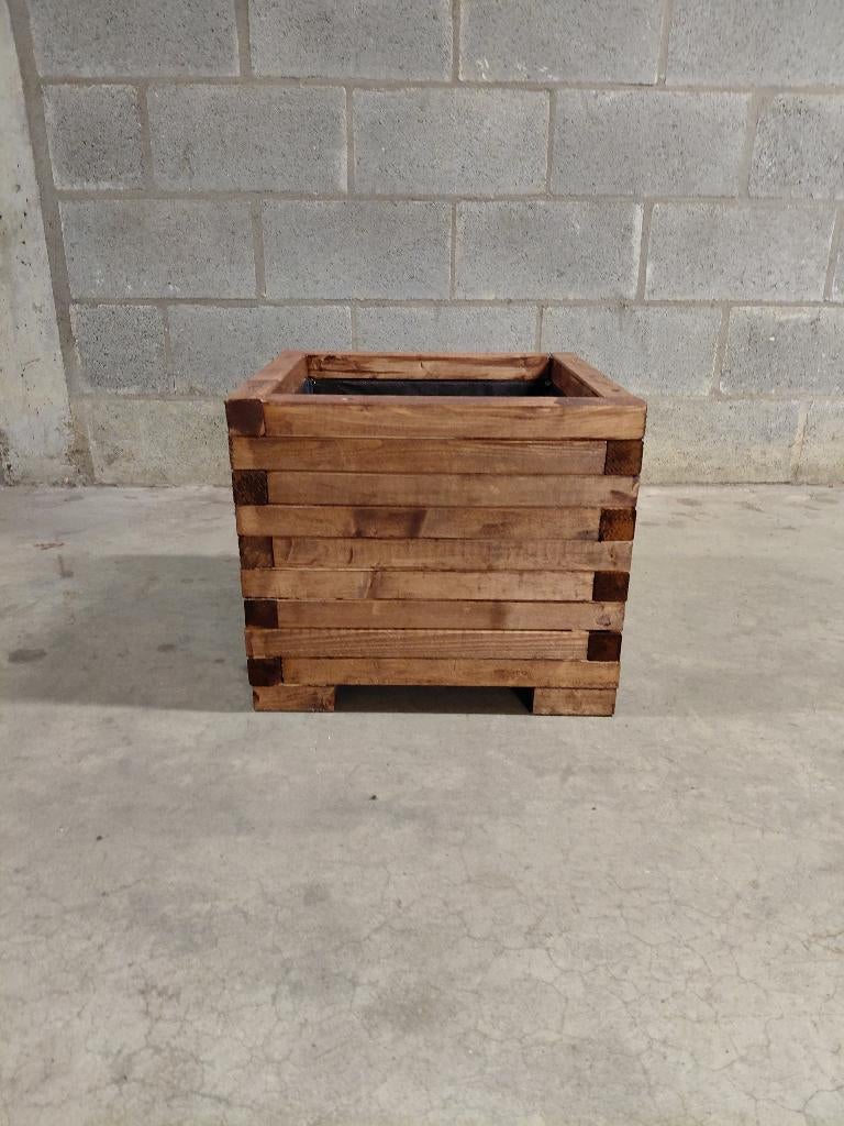 plantenbakken bloembakken hout, Neuf, Carré, 30 à 60 cm, Enlèvement