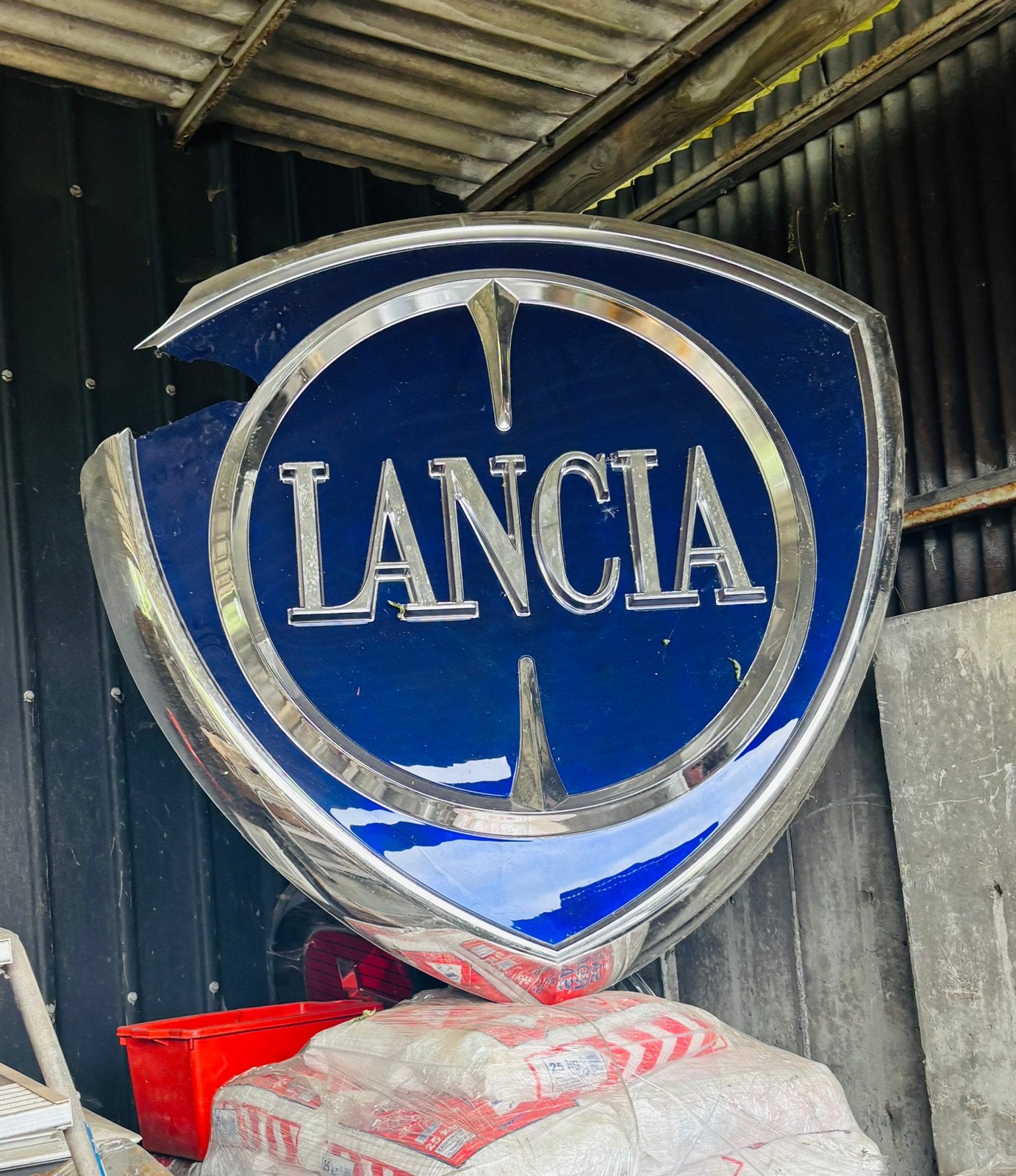 Assiette Lancia XXL, Collections, Enlèvement, Utilisé, Panneau publicitaire