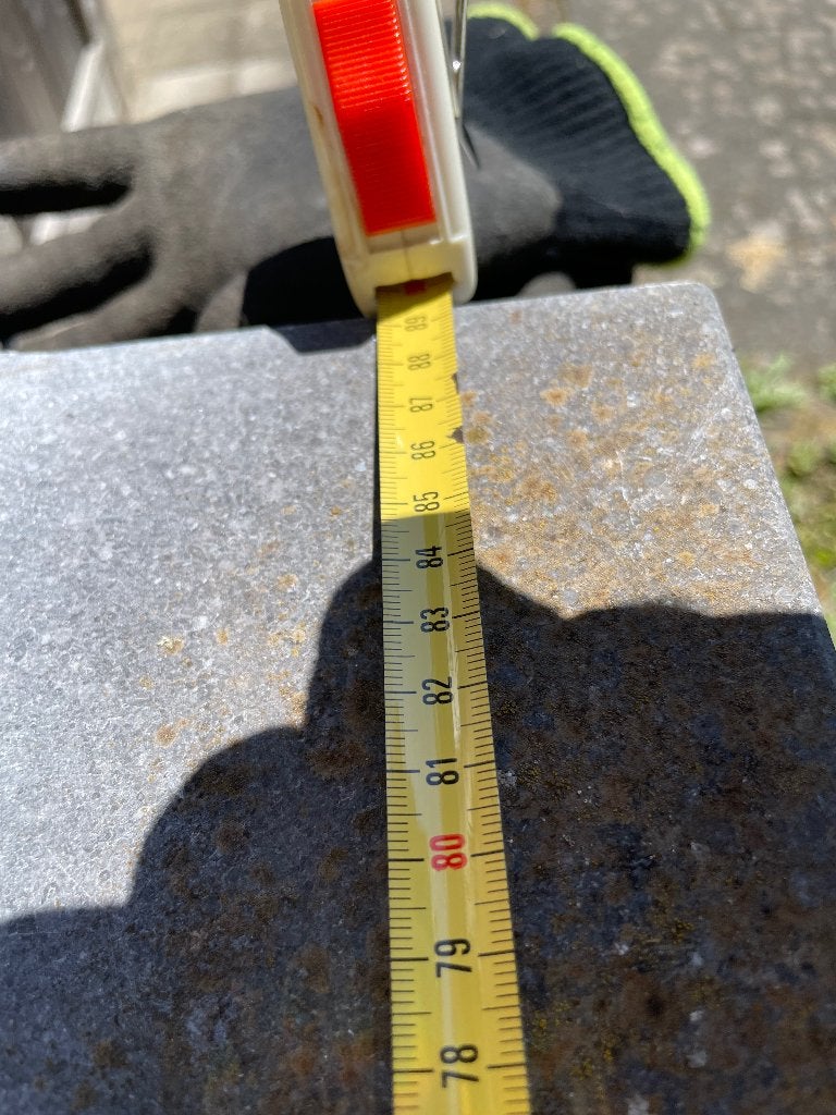 Blauwe steen, Tuin en Terras, Tegels en Klinkers, Ophalen, Gebruikt, Overige typen
