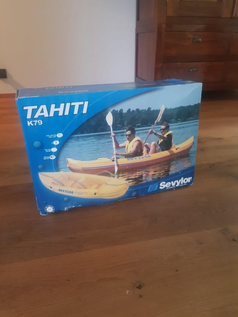kano + roeispaan tahiti K 79, Watersport en Boten, Opblaasbaar, Kajak, Nieuw, Twee personen