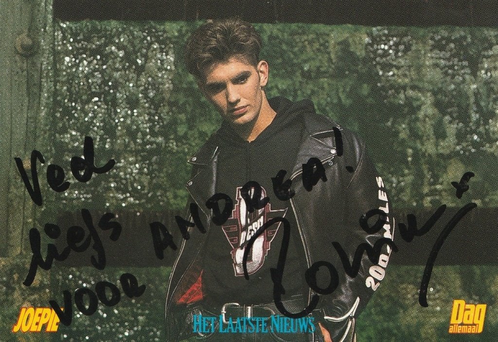 Robin Nills - 1995 - foto met handtekening, Ophalen of Verzenden, Zo goed als nieuw, Foto of Kaart, Gesigneerd