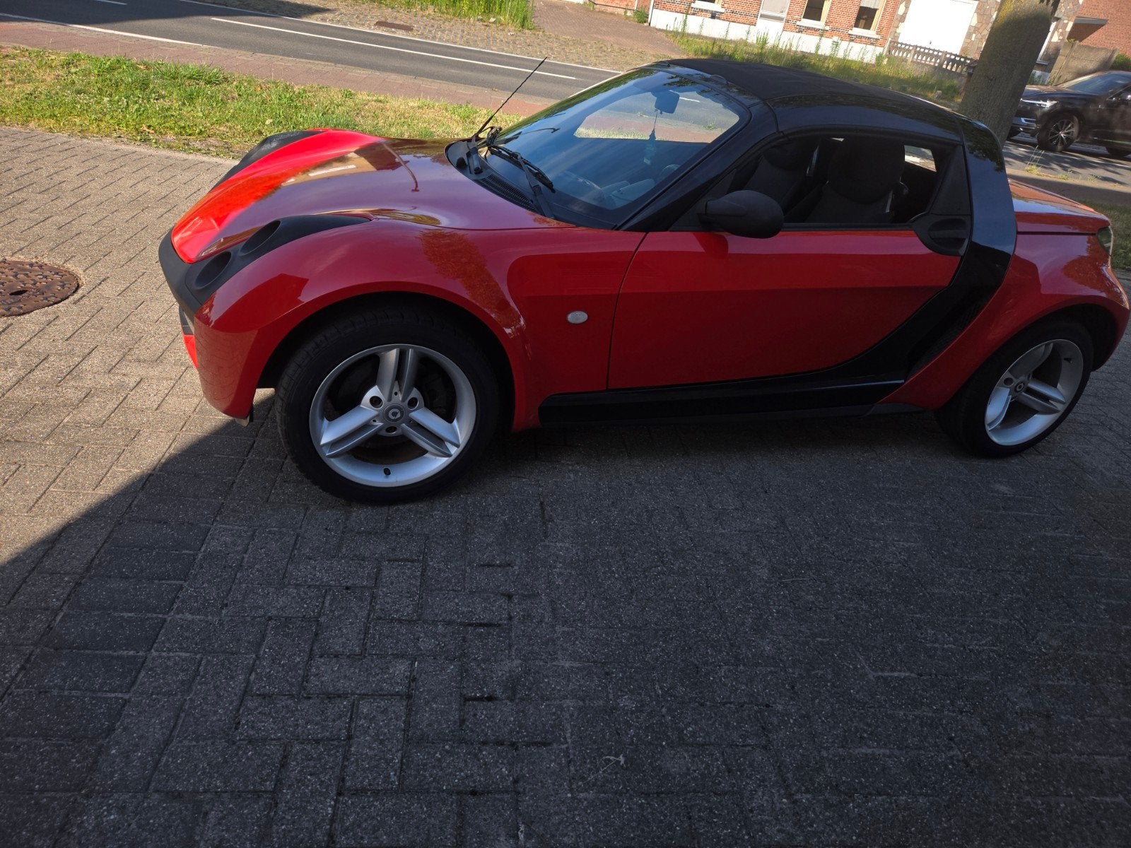 Smart roadster cabrio 90000 km 2005, Autos, Smart, Rouge, Achat, Roadster, Noir