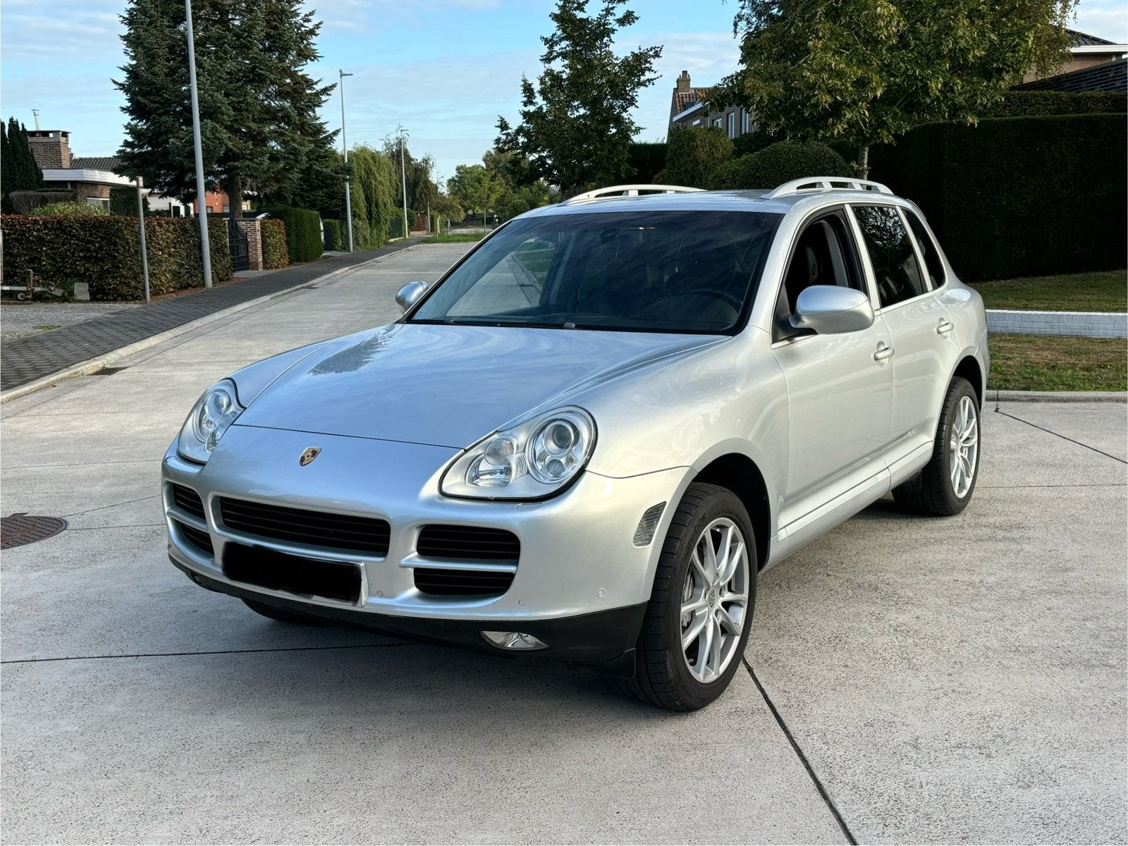 PORSCHE CAYENNE 3.2 LICHT VRACHT 4 ZIT 1ST EIG GEKEURD, Auto's, Automaat, Zwart, Leder, Particulier