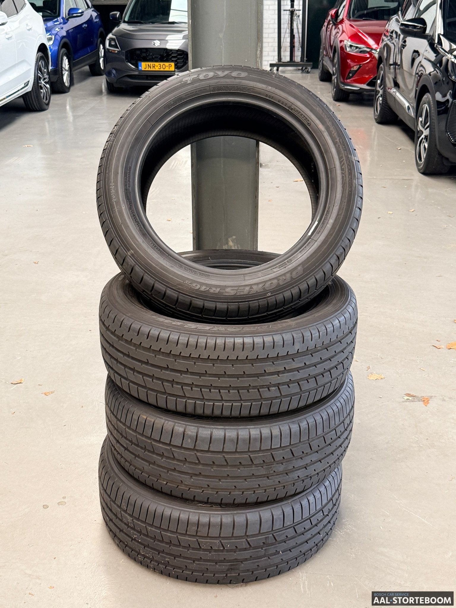4x zomerband 225/55 R19 99V Toyo Proces R46a, Gebruikt, -, -, Band(en)