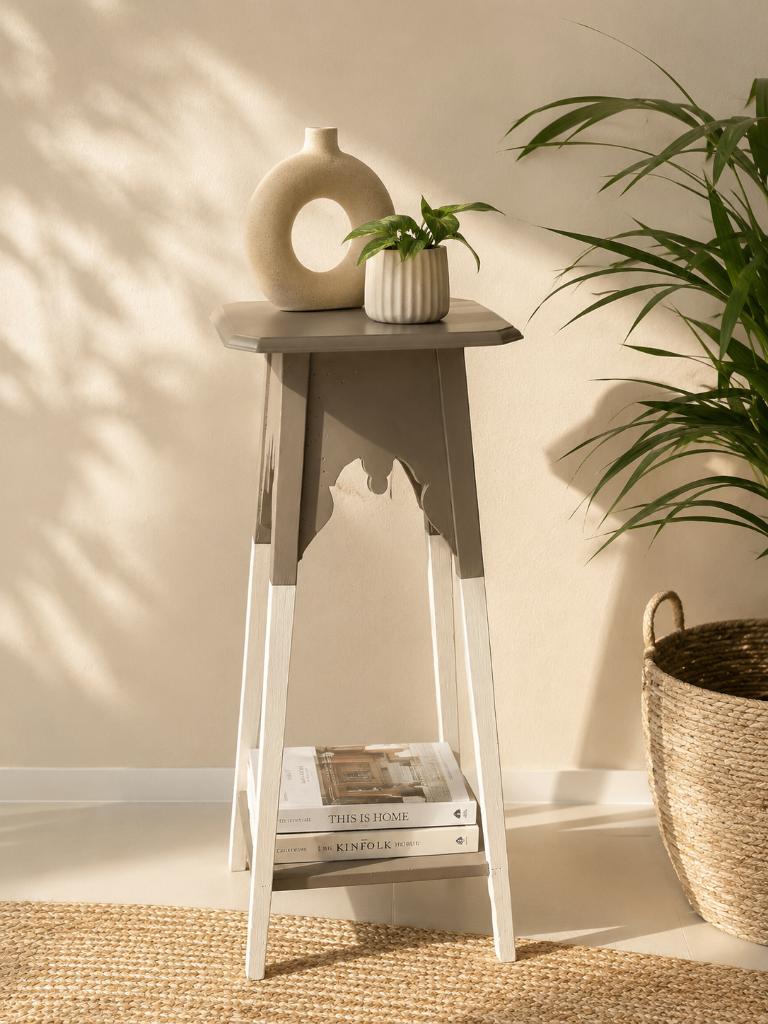 Upcycled Pied-de-Stalle / Plantentafel – Handgeschilderd, Huis en Inrichting, Ophalen, Gebruikt, X, X