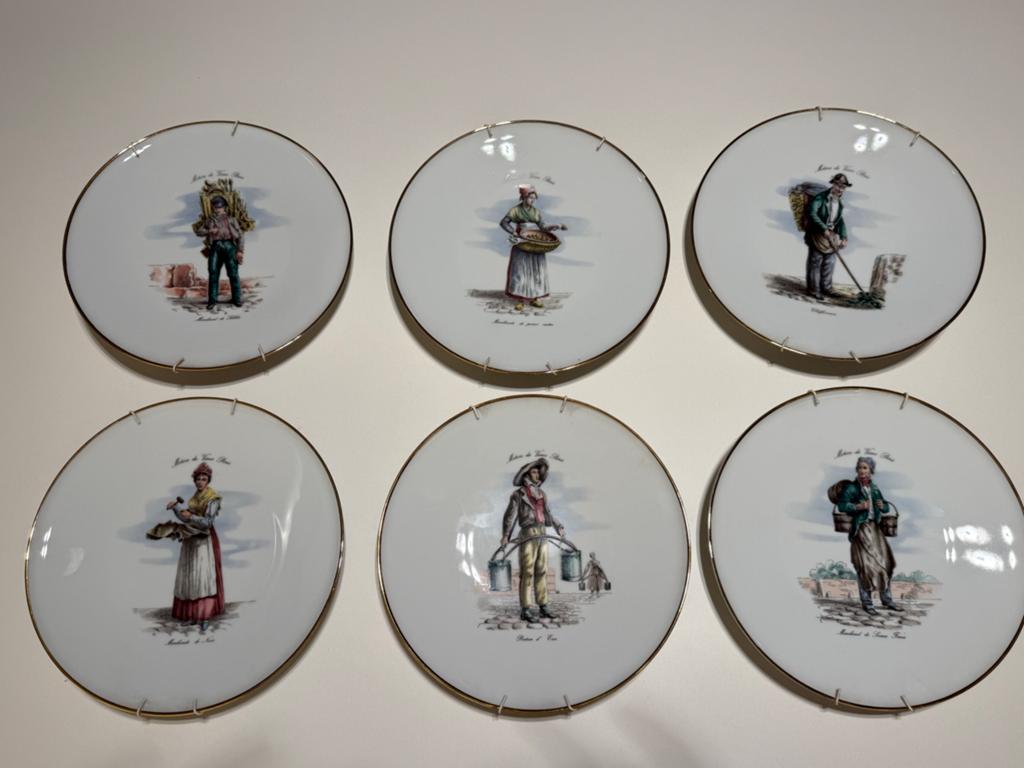 Vintage Bavaria porseleinen borden “Metiers du vieux Paris”, Antiek en Kunst, Ophalen