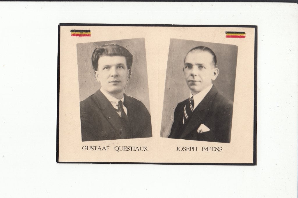 Slachtoffer WO II - Gent - gefusilleerd Ertvelde Rieme 1942, Verzenden, Bidprentje