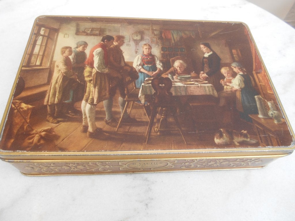 ancienne boite en métal tôle Chocolats Jacques, Enlèvement ou Envoi, Utilisé, Autre