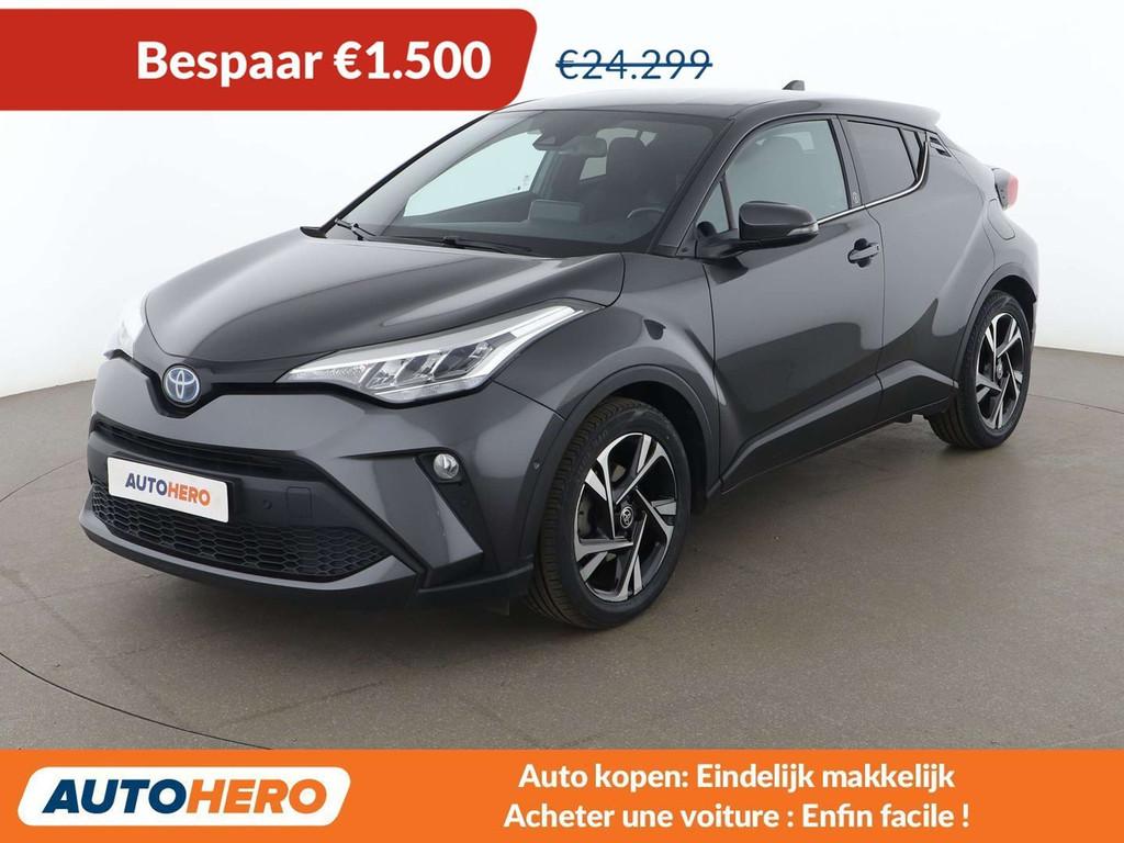 Toyota C-HR 2.0 Hybrid Team D (année de construction 2022), Autos, Argent ou Gris, Achat, Détection des panneaux routiers, Noir