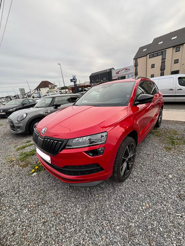 SKODA KAROQ SPORTLINE - AUTOMATIQUE - 4x4, Auto's, Automaat, Zwart, Karoq, Particulier