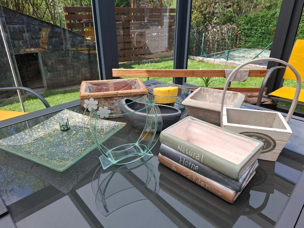Lot de 9 contenants pour composition florales DIY, Enlèvement ou Envoi, Utilisé, Intérieur