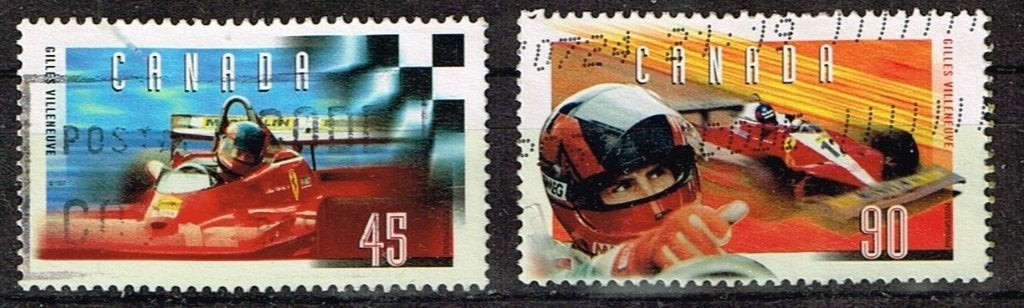 Timbres-poste du Canada - K 5864 - Gilles Villeneuve, Timbres & Monnaies, Timbres | Amérique, Affranchi, Amérique du Nord, Envoi
