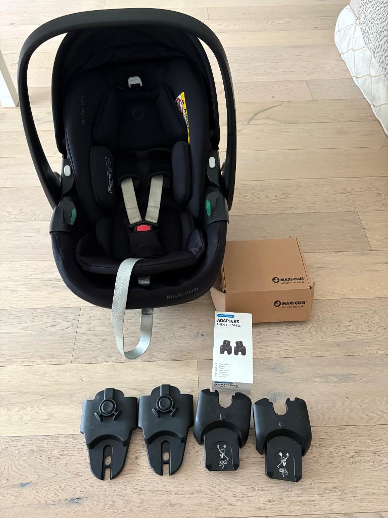 Maxi cosi pebbel pro 360 avec adaptateurs, Enlèvement ou Envoi, Utilisé, Maxi-Cosi, Dossier réglable