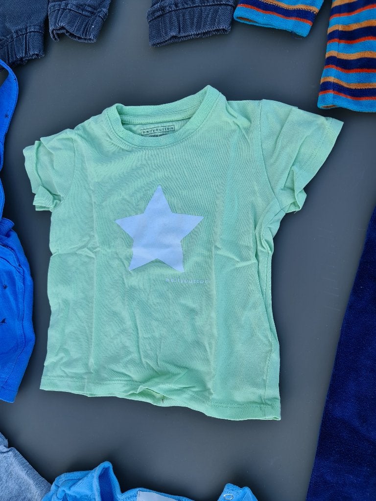 Groene t-shirt ster Bellybutton 80, Enfants & Bébés, Vêtements de bébé | Taille 80, Enlèvement, Comme neuf