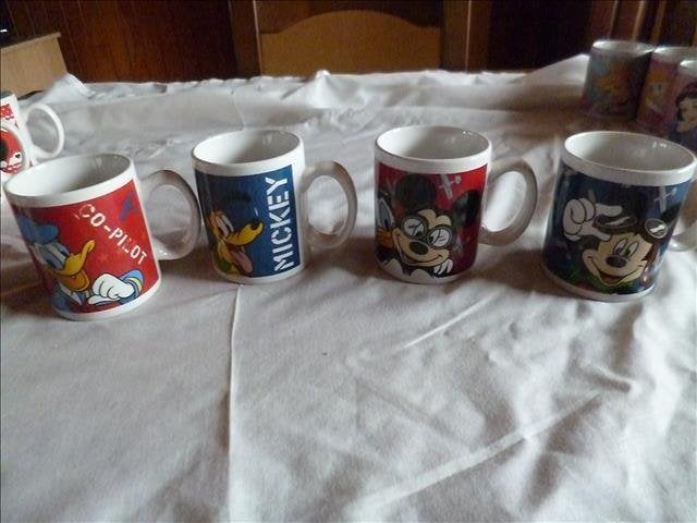 micky mousse mokjes, Ophalen of Verzenden, Mickey Mouse, Zo goed als nieuw, Servies
