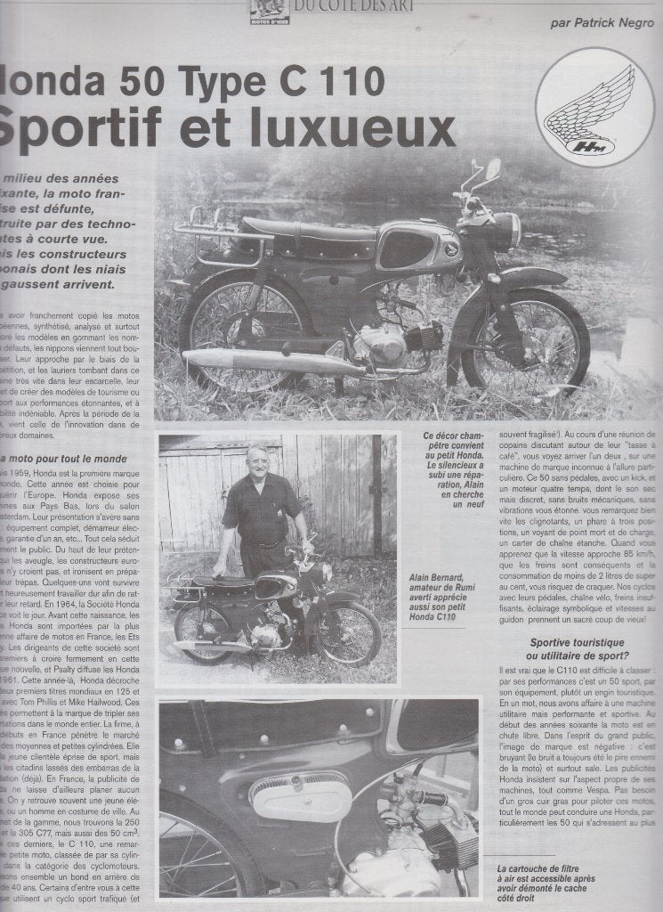 Cyclomoteur Sport Honda C110 collection, Verzenden, Gelezen