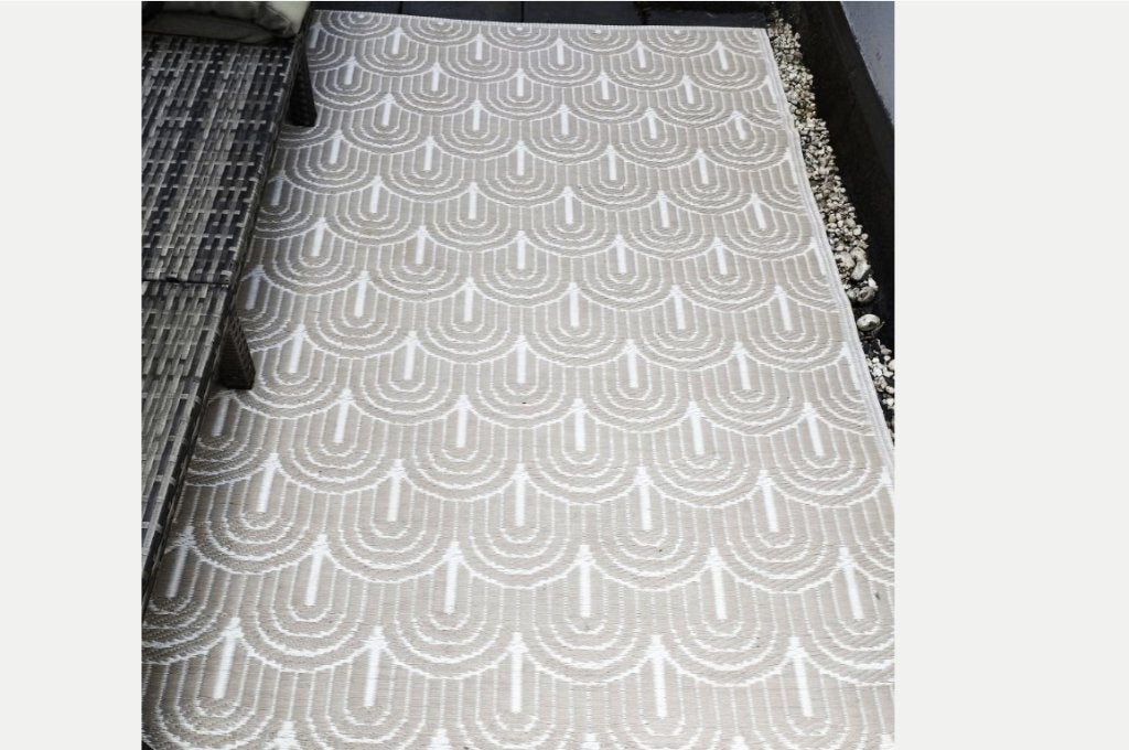 Neuf. Tapis Extérieur Réversible/Graphique Taupe/Crème/Beige, Maison & Meubles, Ameublement | Tapis & Moquettes, Enlèvement, Beige