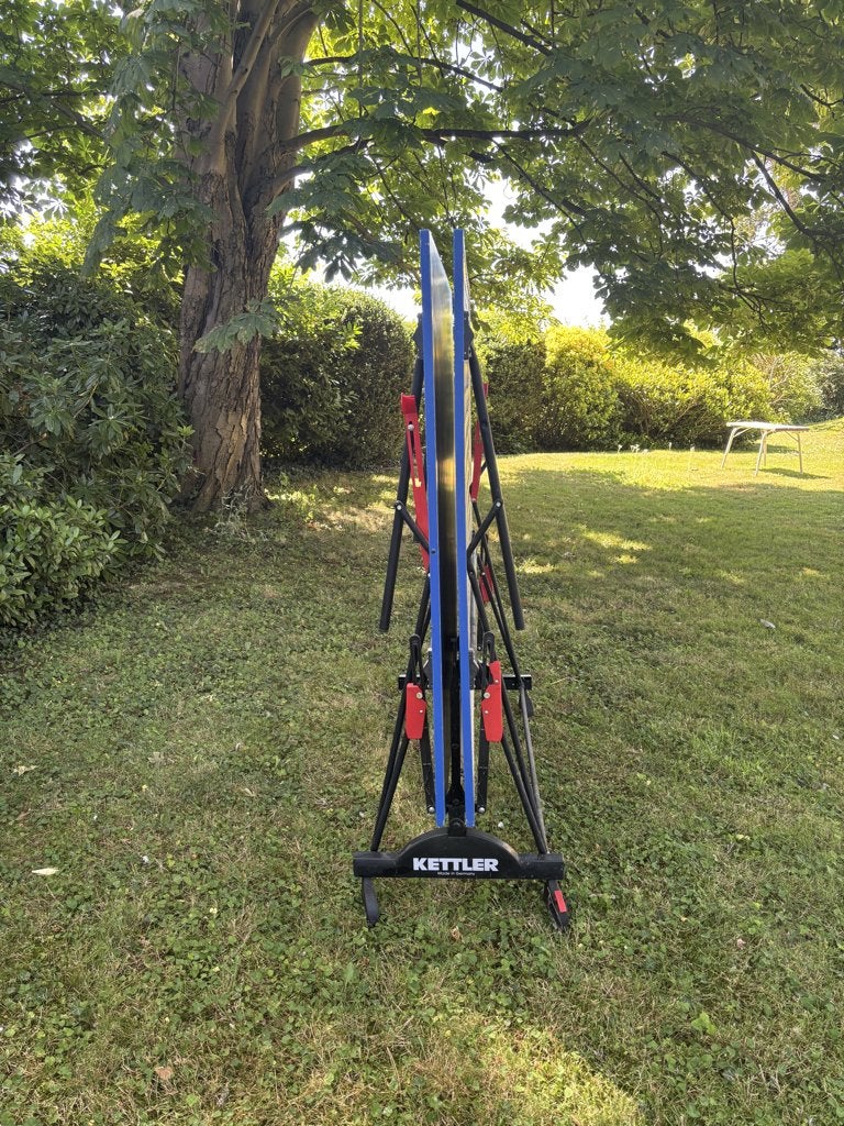 tennistafel, Sport en Fitness, Tafeltennis, Ophalen, Gebruikt, Tafel Outdoor, Verrijdbaar