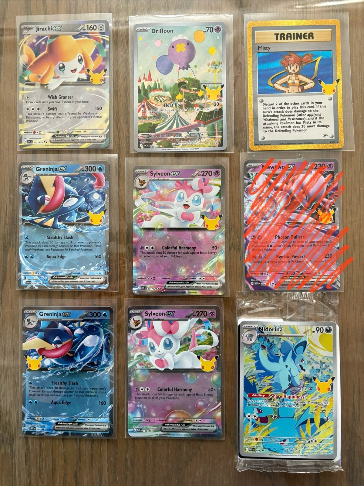 Des cartes Pokemon pour les 30 ans à échanger, Enlèvement, Comme neuf, Plusieurs cartes