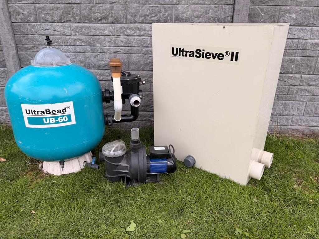 Kit complet bassin/piscine (UB60, Ultrasieve + pompe), Jardin & Terrasse, Accessoires pour étangs, Utilisé, Enlèvement ou Envoi