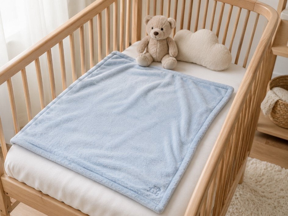Couverture polaire pour lit bébé berceau 70x90cm, Enlèvement ou Envoi, Couverture, Autres marques, Doublé