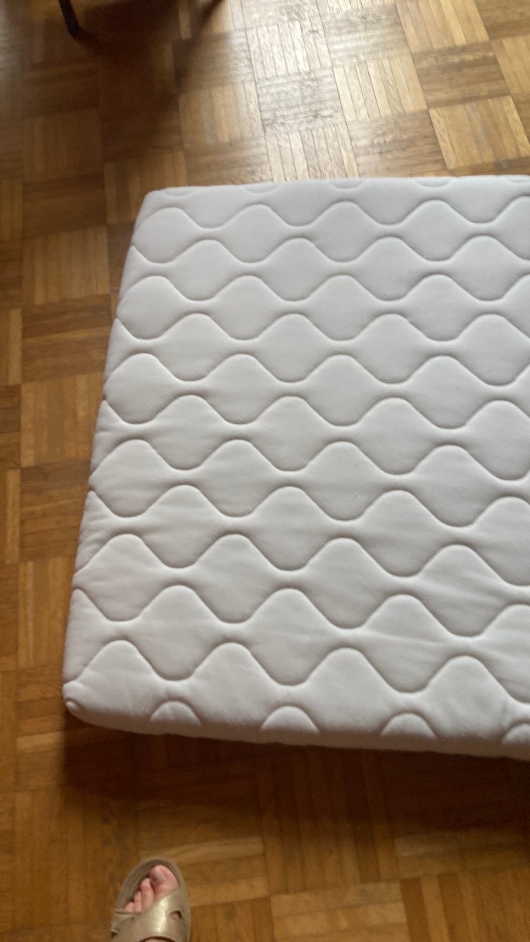Matras park/ babybox, Ophalen, Zo goed als nieuw, Matras