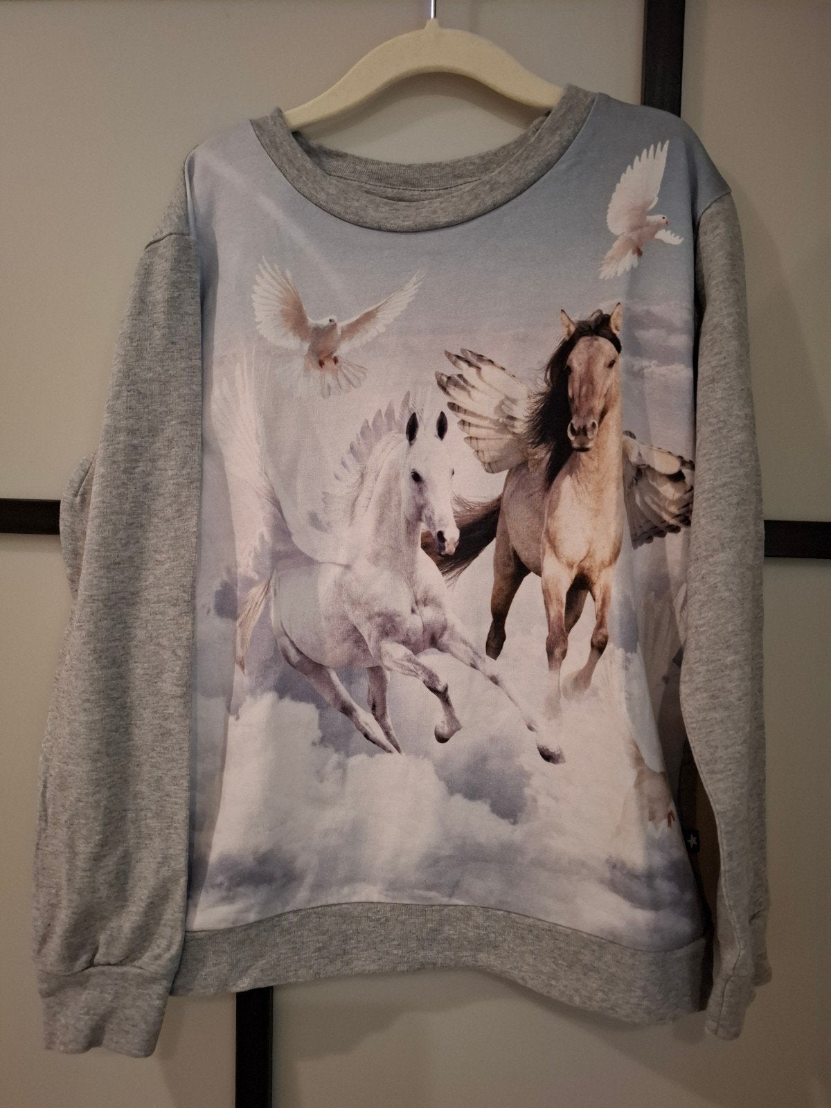 Longsleeve paarden Molo - 122 - hele mooie staat, Ophalen of Verzenden, Zo goed als nieuw, Shirt of Longsleeve, Molo