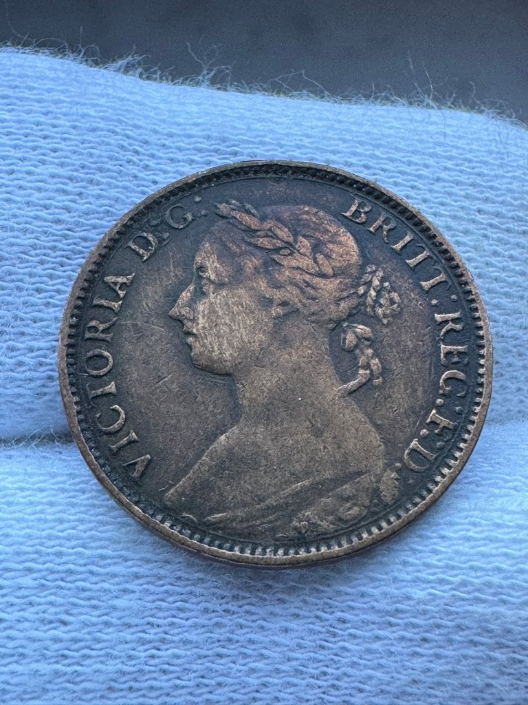 Britse Rijk - 1 farthing 1881 (Victoria), Ophalen of Verzenden, Overige landen, Losse munt
