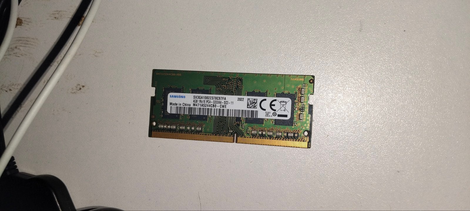 RAM DDR4 SO-DIMM 4go Samsung, DDR4, Ophalen of Verzenden, Zo goed als nieuw, Laptop