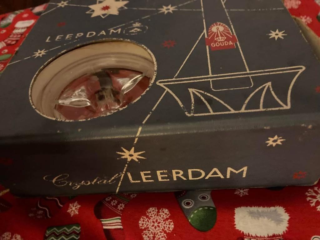Leerdam oude kandelaar, Antiek en Kunst, Ophalen of Verzenden, Glas