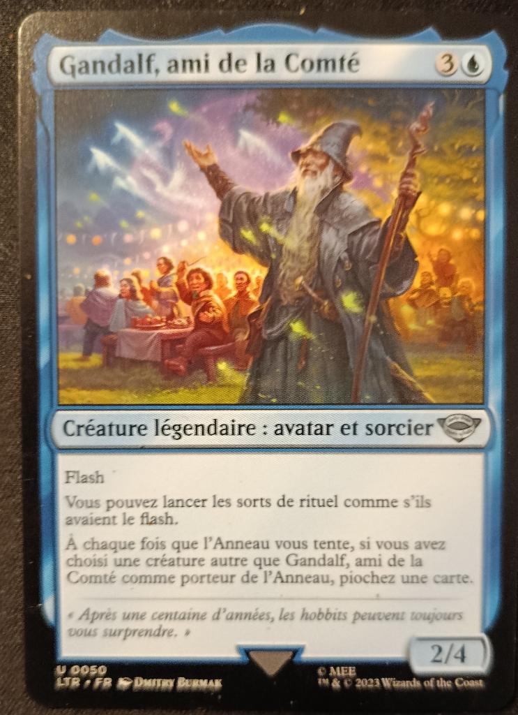MTG LOTR – Cartes PREMIUM / HIT (Gandalf, Sauron…) – collect, Enlèvement ou Envoi, Utilisé, Plusieurs cartes