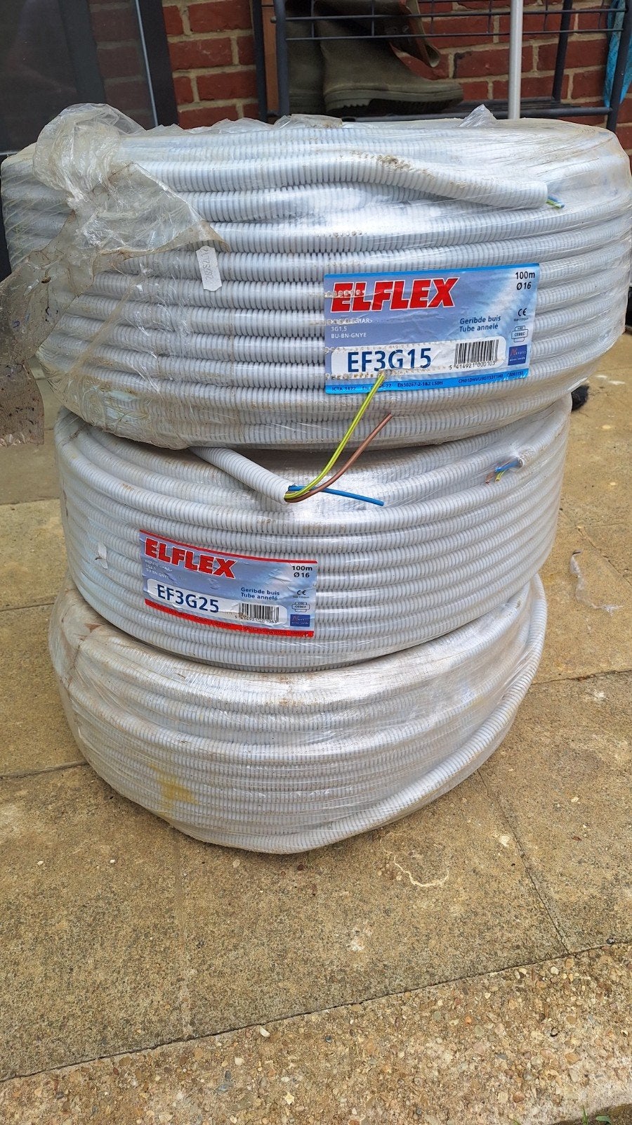 40 + 40m 3g2,5mm² en 60m 3g1,5mm2 eca flex kabel, Doe-het-zelf en Bouw, Ophalen