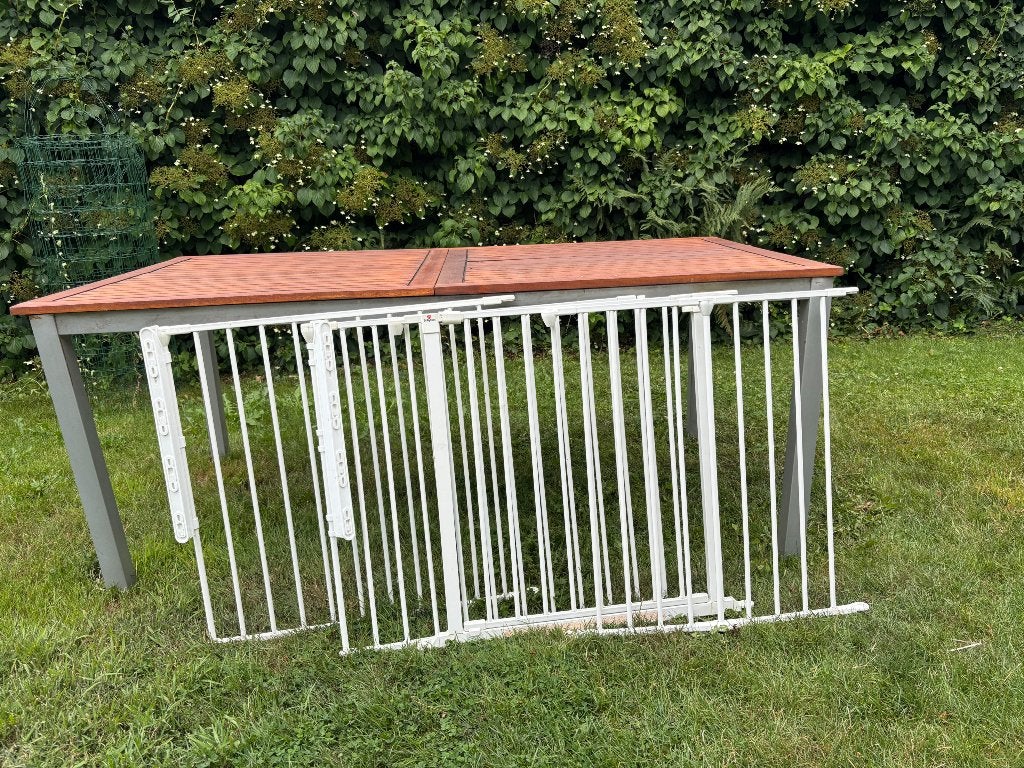 Traphekje / haardhekje Baby Dan flex XL, Kinderen en Baby's, Traphekjes, Ophalen, Gebruikt, 115 cm of meer, Metaal of IJzer