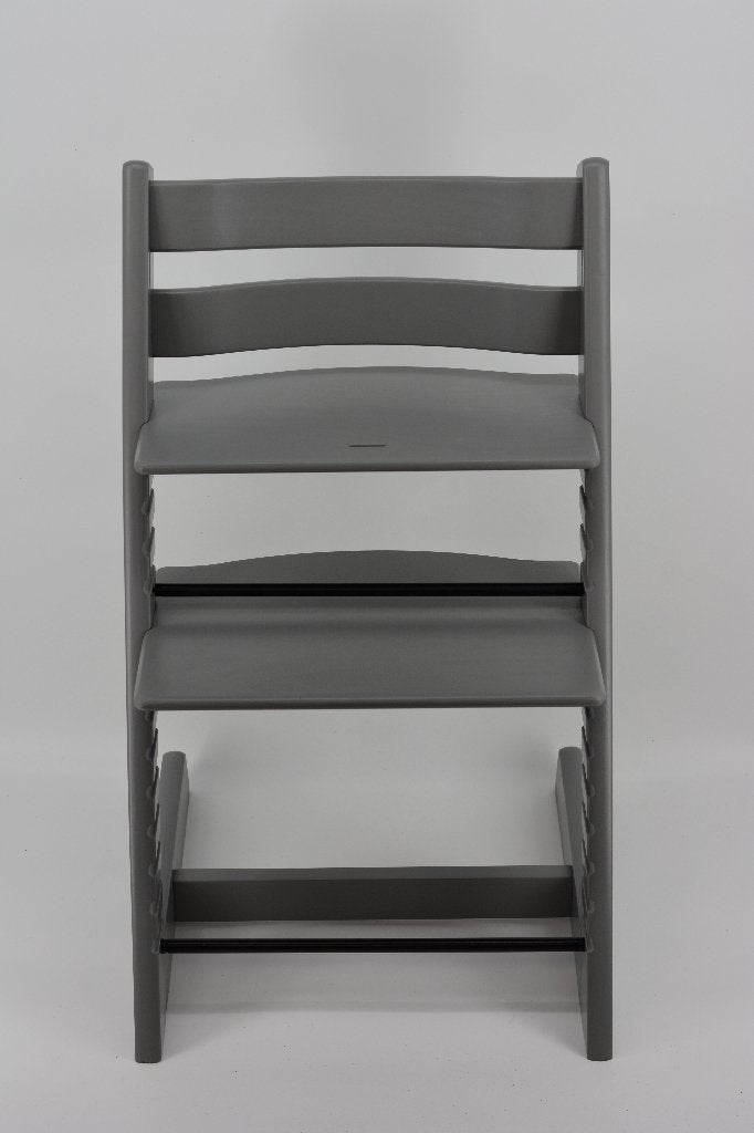 Stokke Tripp Trapp Storm Grey — Piège à voyage remis à neuf, Envoi, Utilisé, Chaise évolutive, Coulissant