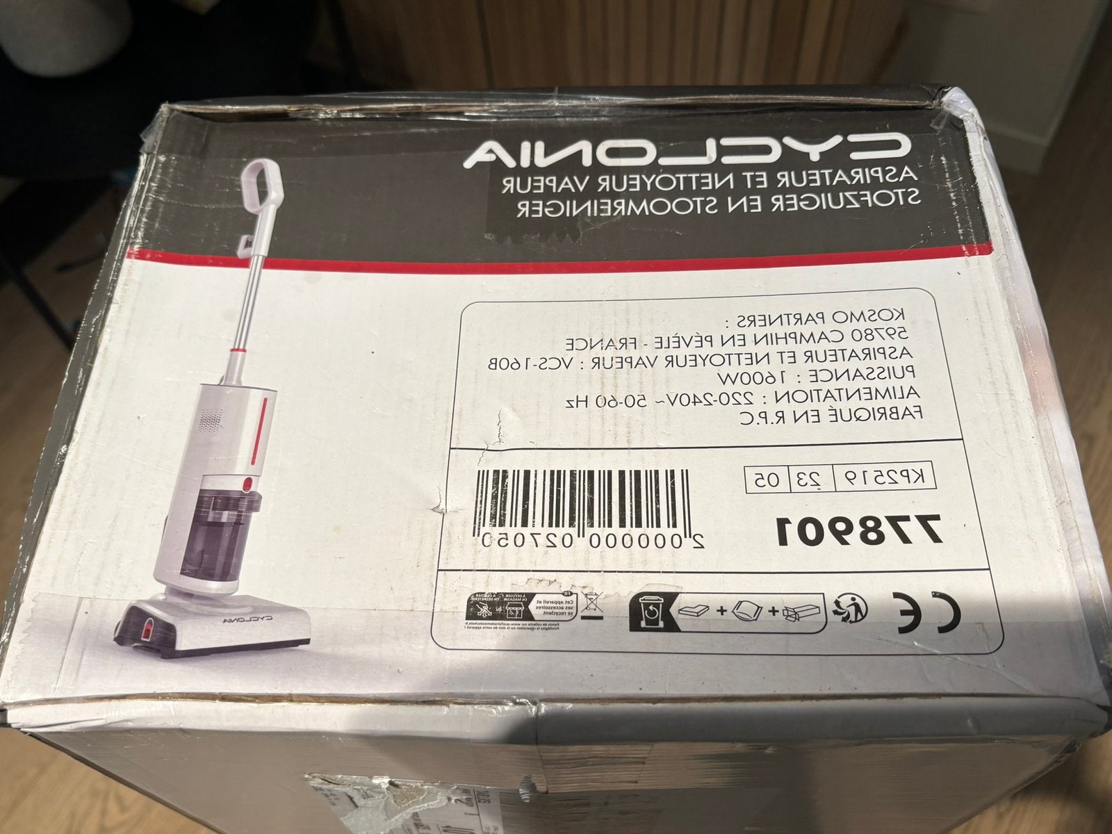 Aspirateur et nettoyeur à vapeur Cyclonia en 1, Musique & Instruments, Enlèvement, Neuf