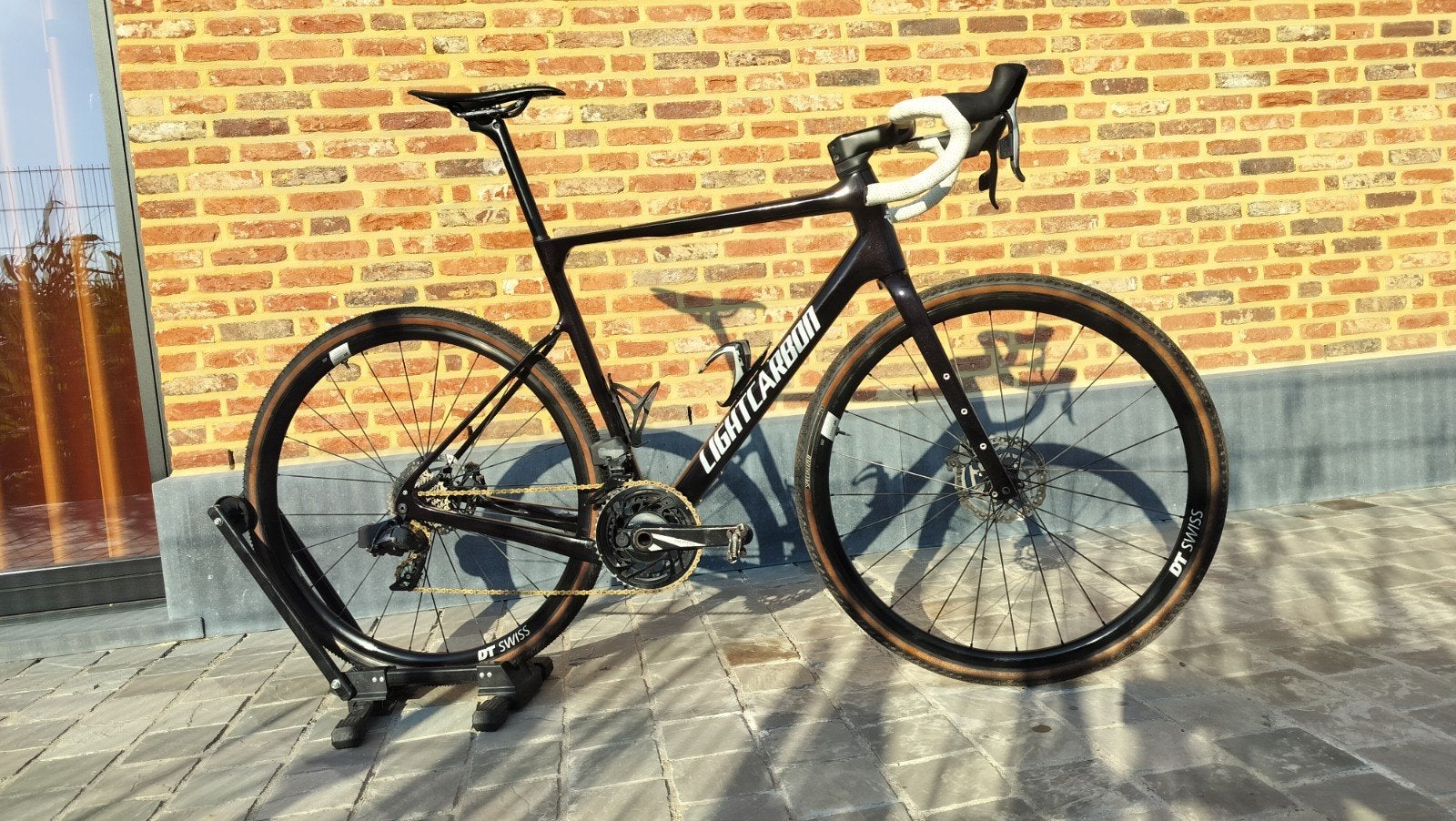 lightcarbon gravel bike, Ophalen, 28 inch, Zo goed als nieuw, Meer dan 20 versnellingen