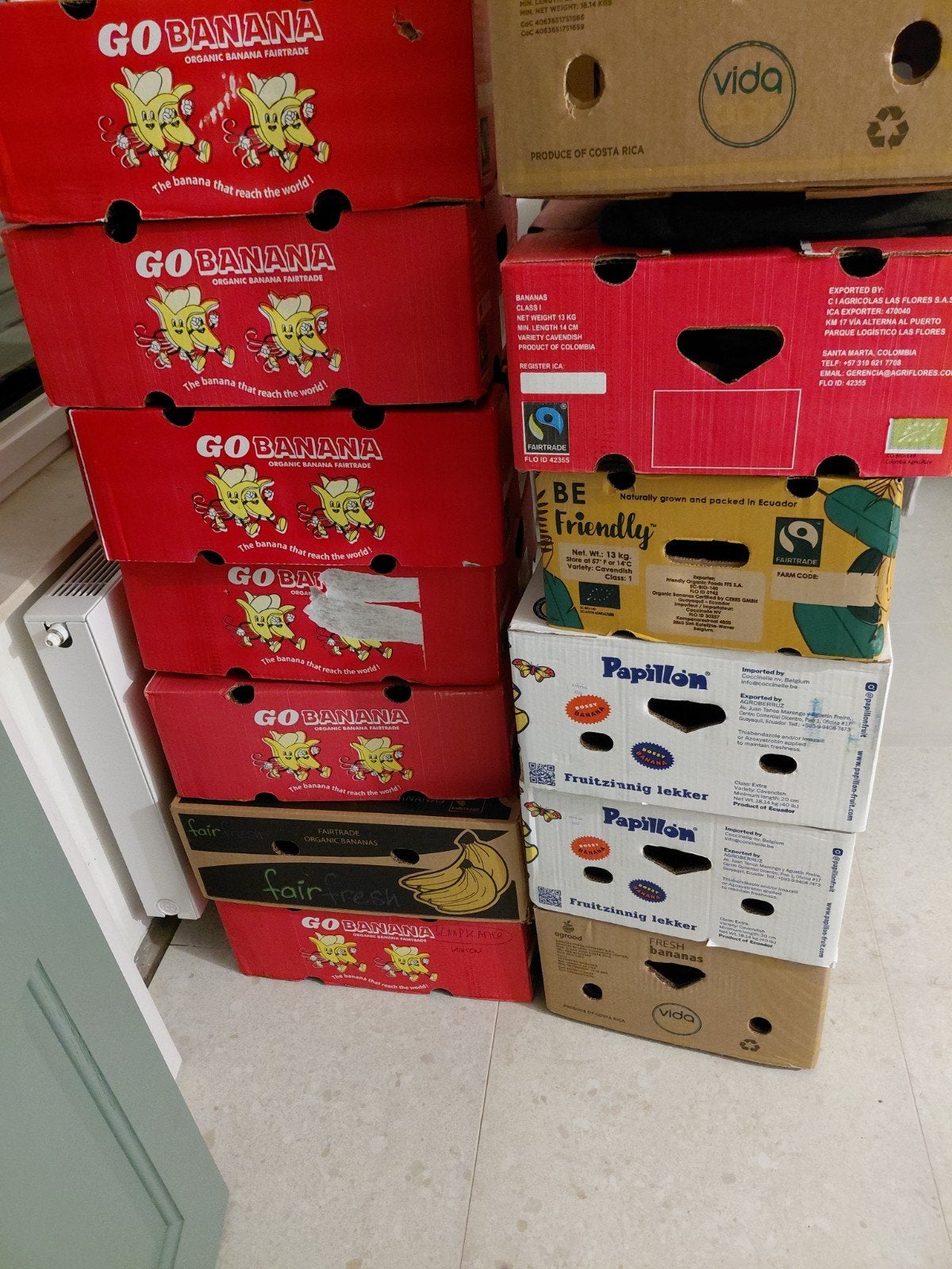 bananendozen - gratis - verhuisdozen, Ophalen