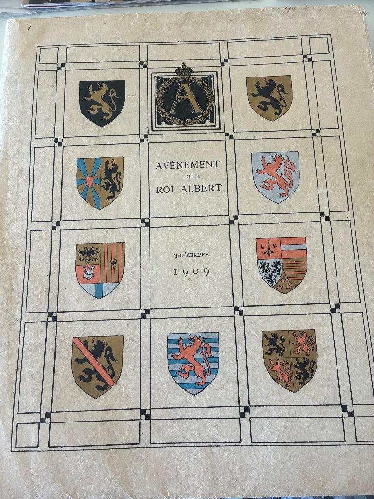 Avenement du roi Albert - 1909, Enlèvement ou Envoi, Utilisé, Magazine ou livre