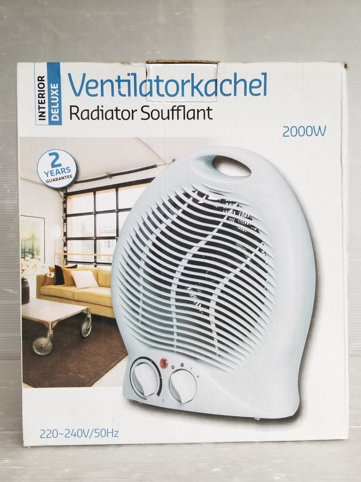 Salle de bain, chambre, chauffage, thermo, Enlèvement ou Envoi, Neuf, Ventilateur de table