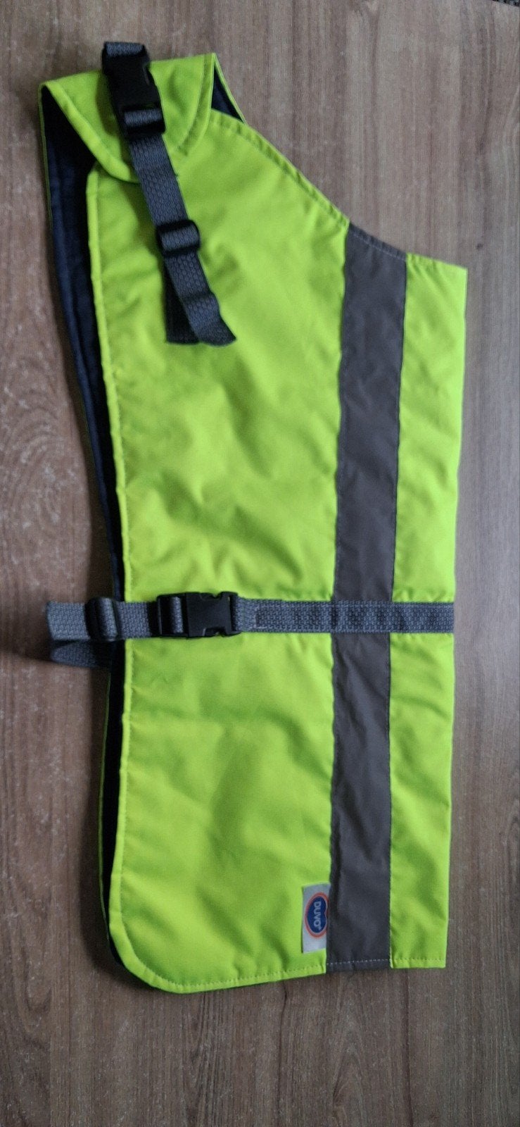 fluo winter hondenjas, Dieren en Toebehoren, Hondenkleding, Ophalen, Zo goed als nieuw, Hondenjas, Reflecterend