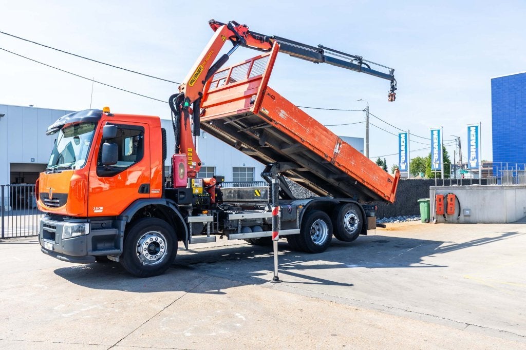 Renault LANDER 380 DXI + PALFINGER 16T/m+3EXT+ROTA+RADIO, Automaat, Euro 5, Renault, Bedrijf