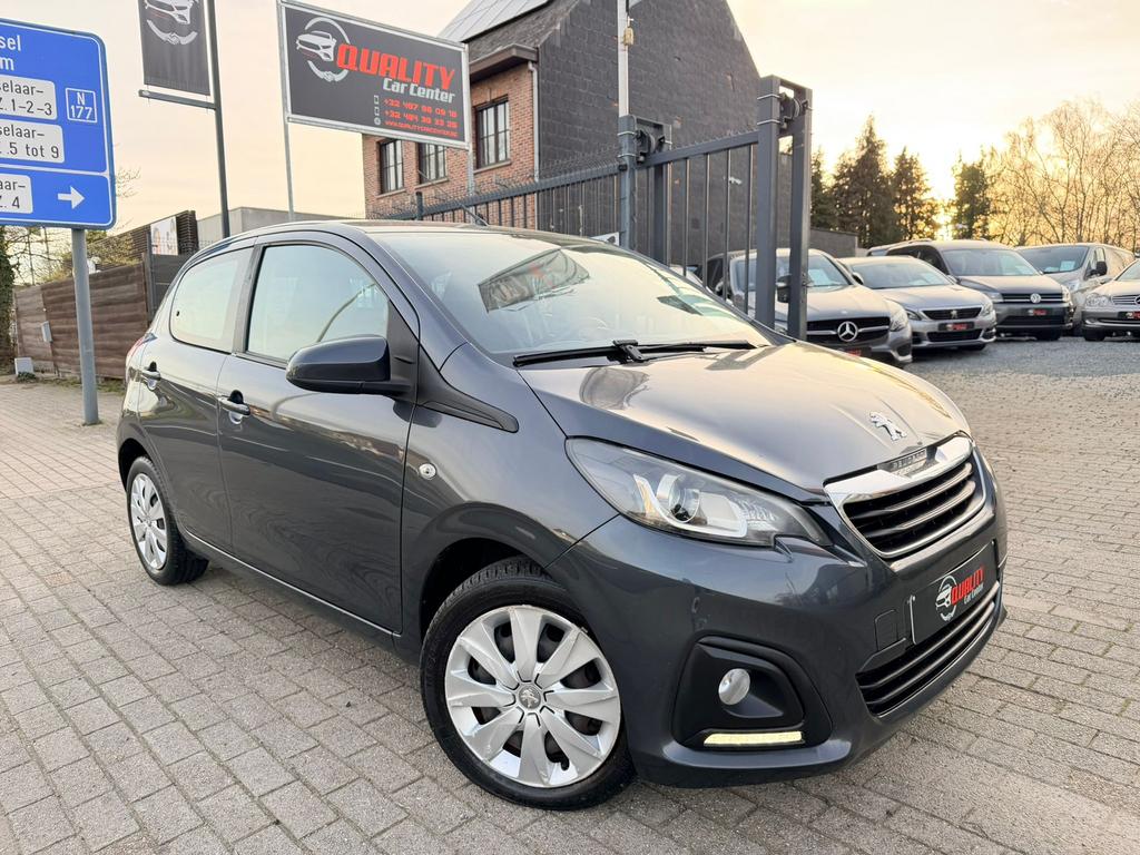 Peugeot 108 Active 2015 1.2i 099000km Airco 5deurs Euro6b, Auto's, Voorwielaandrijving, Stof, Euro 6, 1198 cc