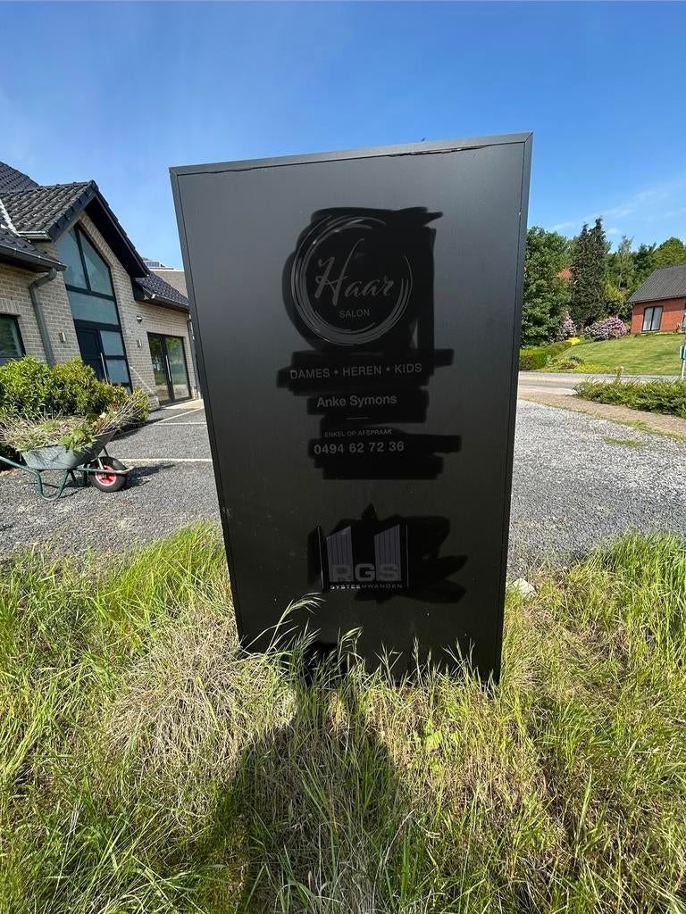 Reclamezuil met ledverlichting, Ophalen, Zo goed als nieuw