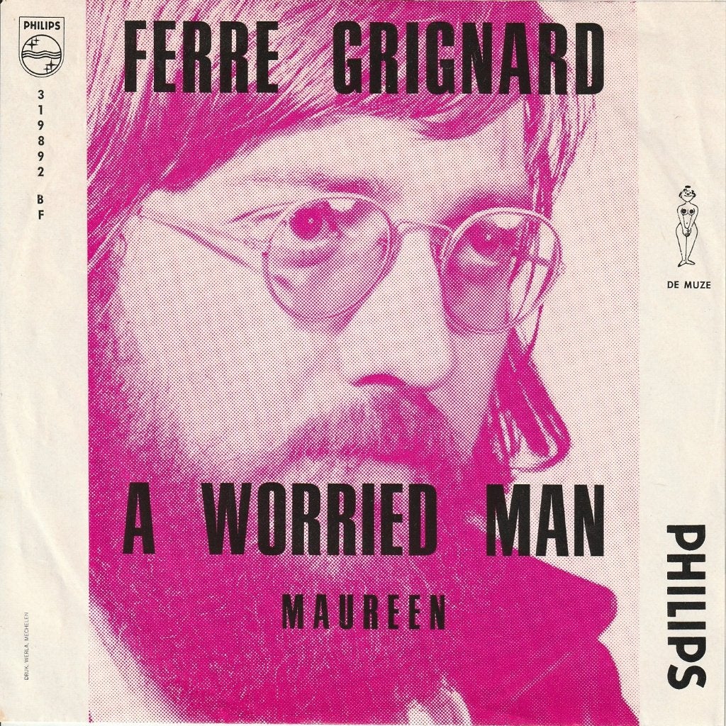 Ferré Grignard - A worried man / Maureen - Belpop, Cd's en Dvd's, Vinyl Singles, Fotohoes, 7 inch, Ophalen of Verzenden, Zo goed als nieuw