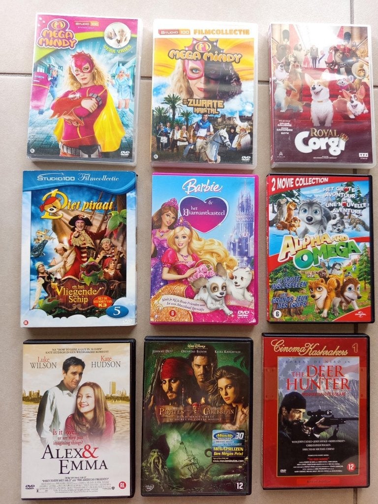 DVD kinderfilms en andere, Cd's en Dvd's, Ophalen
